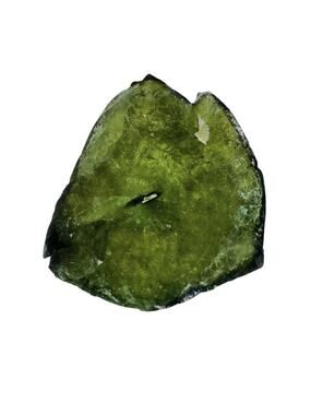 19 carats Green Tourmaline Crystal Slice Custom Cabochon Specimen #9